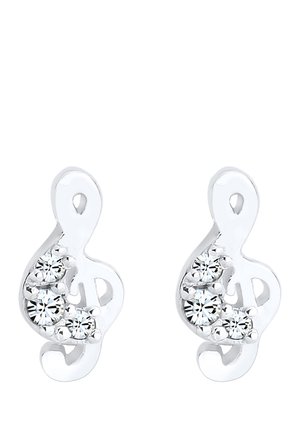 SPARKLING MUSIC CLEF - MIT KRISTALLEN VON SWAROVSKI® - Ohrringe - weiß