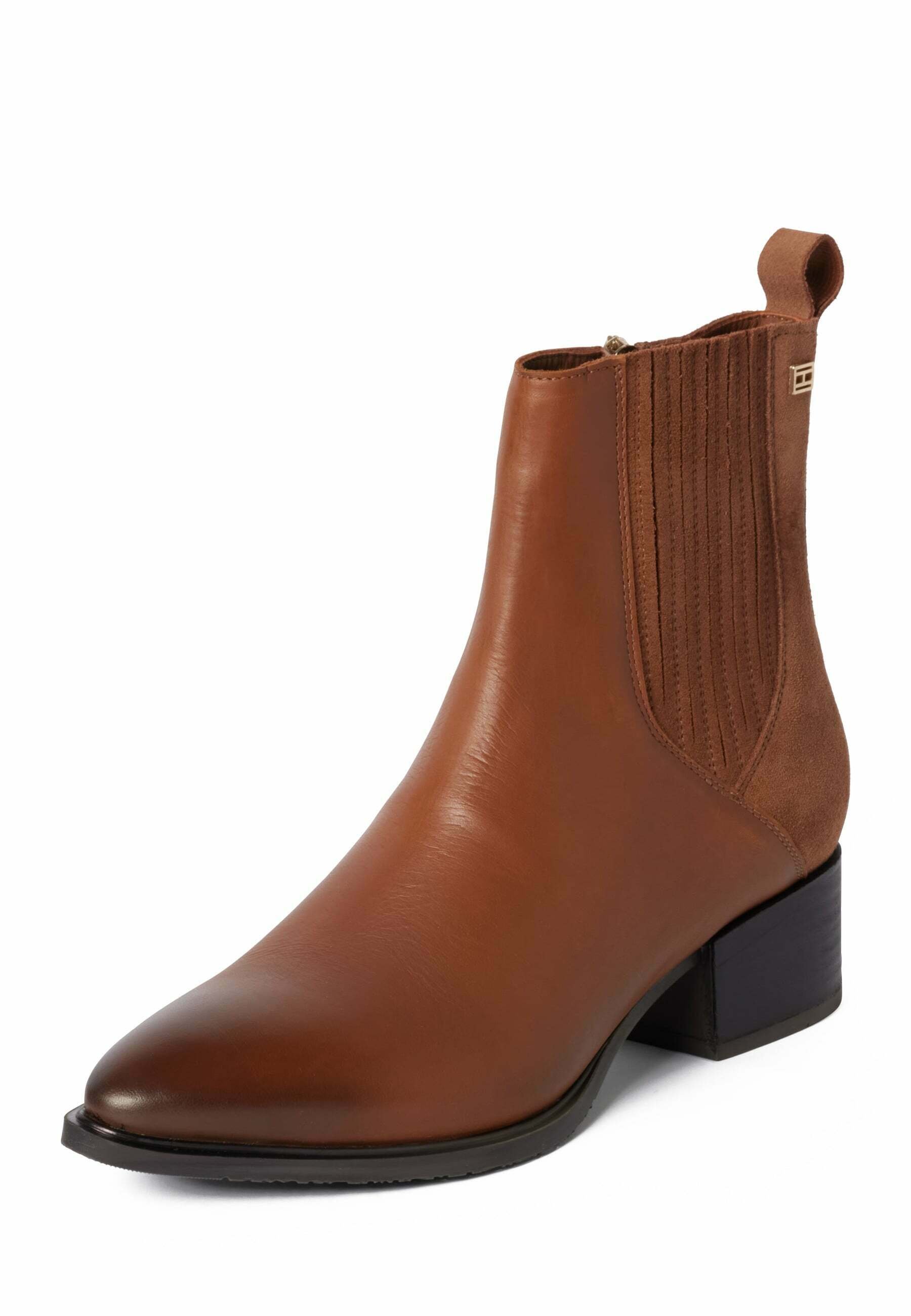 bottines cognac