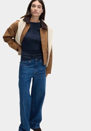 Marks & Spencer SLIM FIT - Langærmet T-shirt - navy