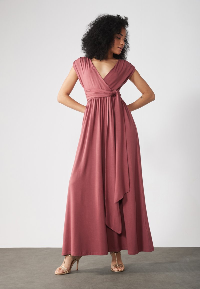 la lune ruched halter maxi dress - cream Shona Joy La Lune Ruched Halter Maxi Dress in Sage