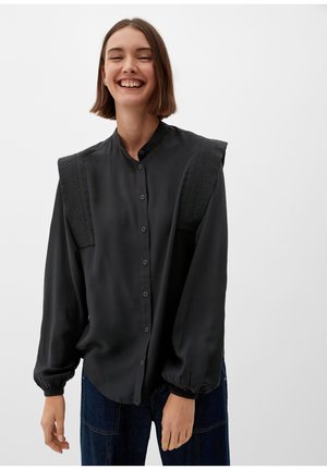 Hemdbluse - schwarz