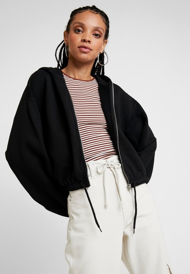 MIMI ZIP HODDIE - Sweatjacke - black