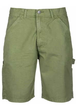 CARPENTER - Pantaloni scurți din denim - olive