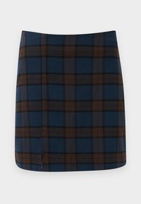 ONLAVRIL SHORT SKIRT - Miniskjørt - naval academy checks:chocolate martini