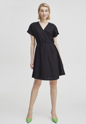 BYFALAKKA WRAP DRESS - Freizeitkleid - black