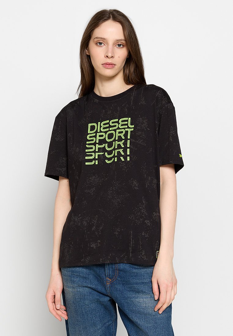 Diesel T-shirt print zwart Diesel T-shirt print zwart