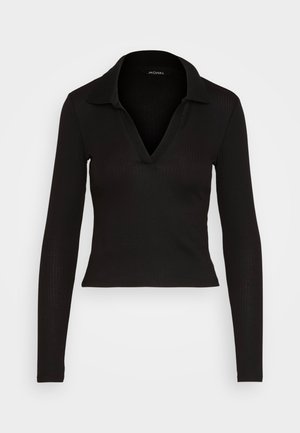 Monki Long sleeved top - black