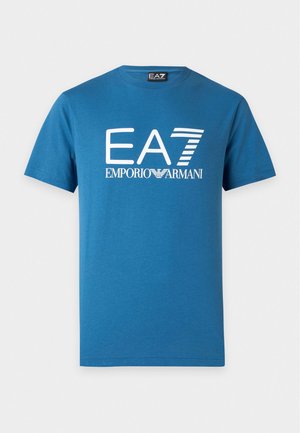 EA7 Emporio Armani, TRAIN CORE BIG LOGO TEE - Μπλουζάκι με στάμπα - dark blue
