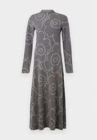 Marimekko WILLAT PIIRTO UNIKKO - Svetríkové šaty - dark grey/off white