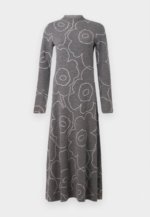 Marimekko WILLAT PIIRTO UNIKKO - Džemperkleita - dark grey/off white