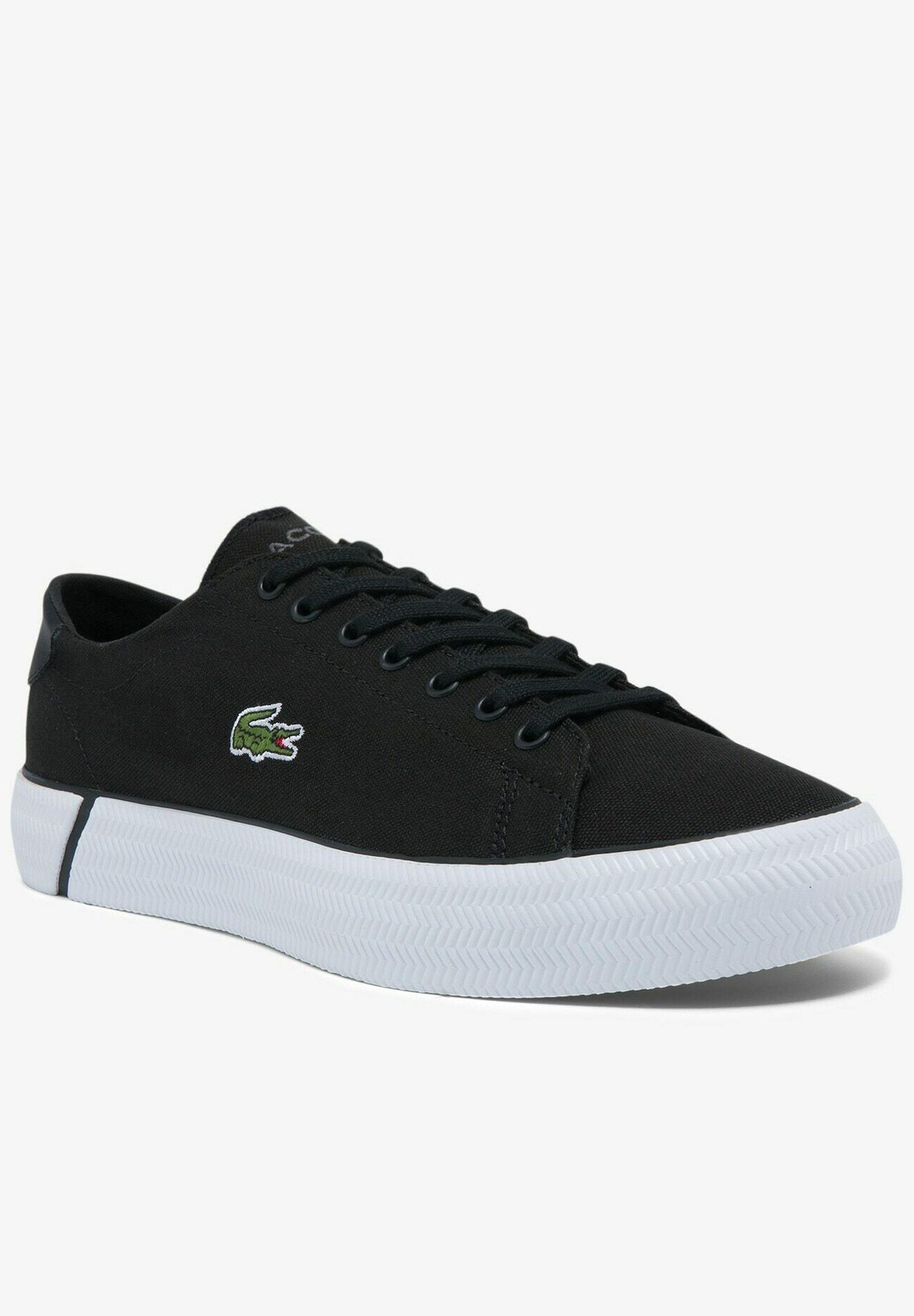 Lacoste black canvas shoes Clearance