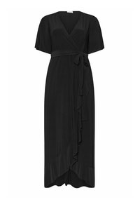 Yours Clothing RUFFLE HEM   - Maxiklänning - black