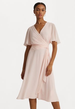 BELTED GEORGETTE DRESS - Cocktail dress / Party dress - pink opal