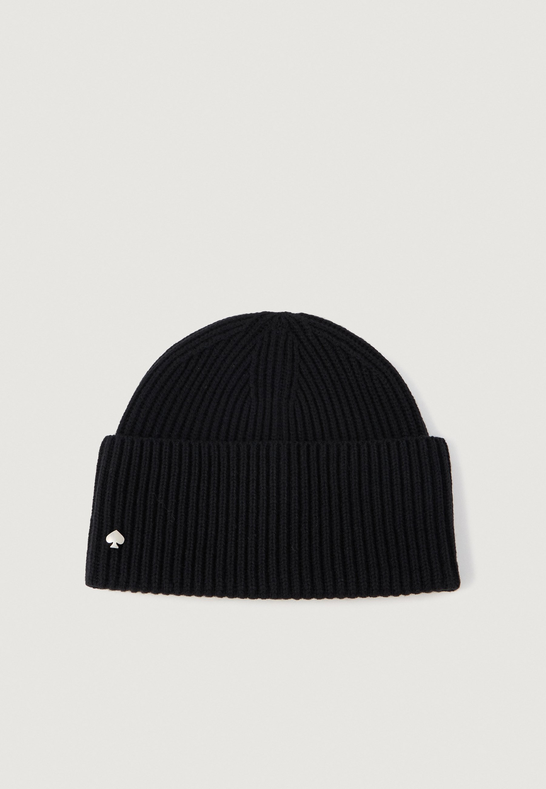 Kate Spade New York Black Knit Beanie‎ Spade Logo Hat NWT Kate Spade New York Spade Cuff Beanie, One | Mercari main image 3
