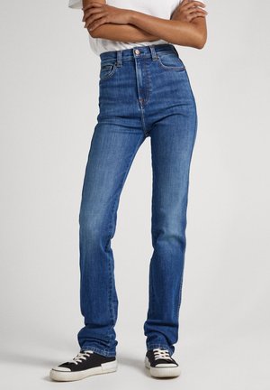 Bootcut jeans - blue-black denim