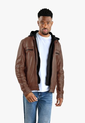 Oakwood KINGSLEY - Lederjacke - brown