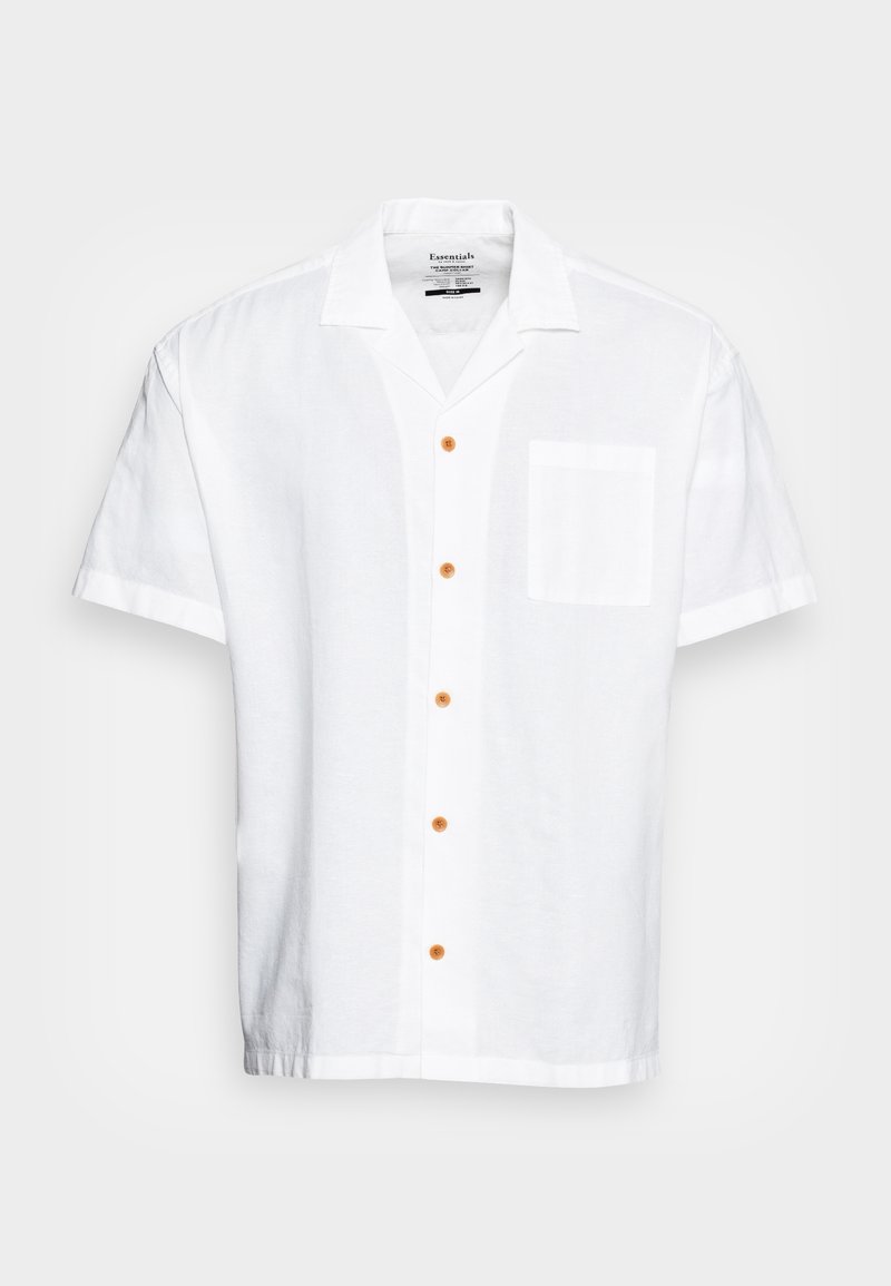 Oheyeseker Chemise Homme à Boutons Manches Courtes Mode d'Été – Blanche XL - Vêtements