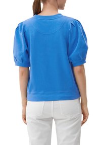 s.Oliver MIT HALBLANGEM ARM - T-shirt basique - royalblau