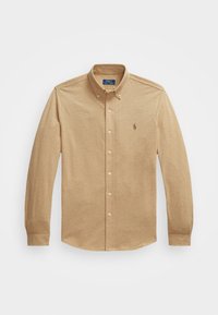 LONG SLEEVE - Button down-skjorte - cafe tan heather