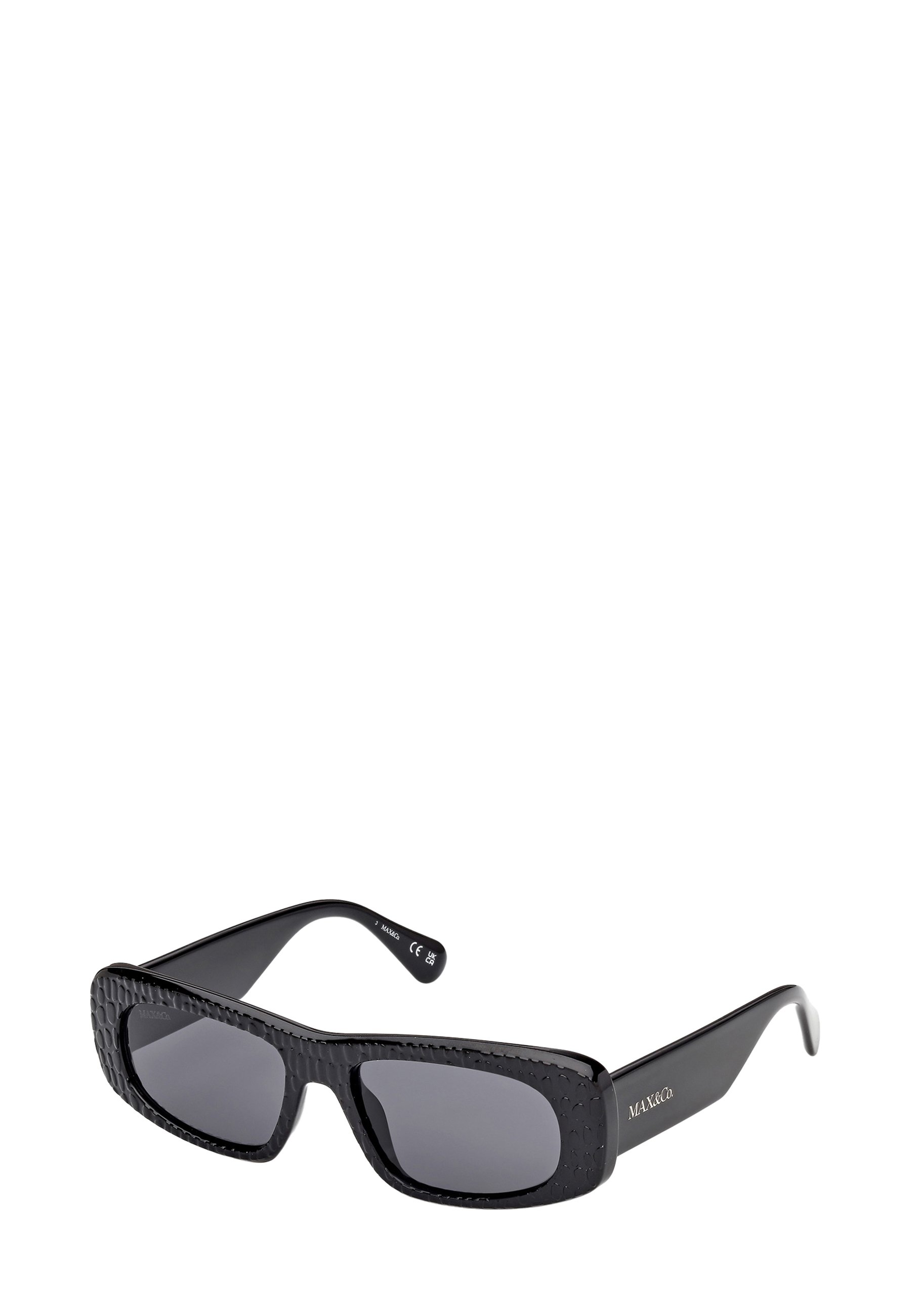 Max & Co. Dark Gray Sunglasses MAX&Co. INIETTATO - Sunglasses - glossy black smoke gray  main image 3