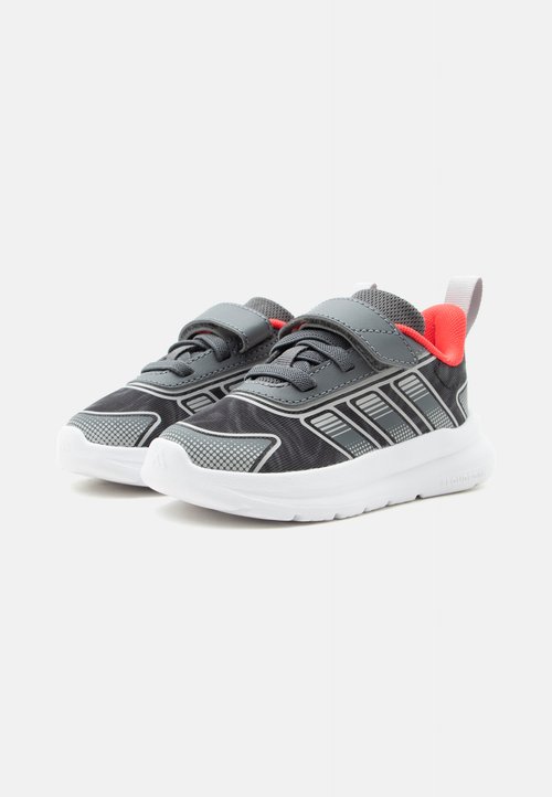 adidas TENSAUR RUN 4.0 UNISEX - Road running shoes - grey five/grey two/lucid red — foto 2