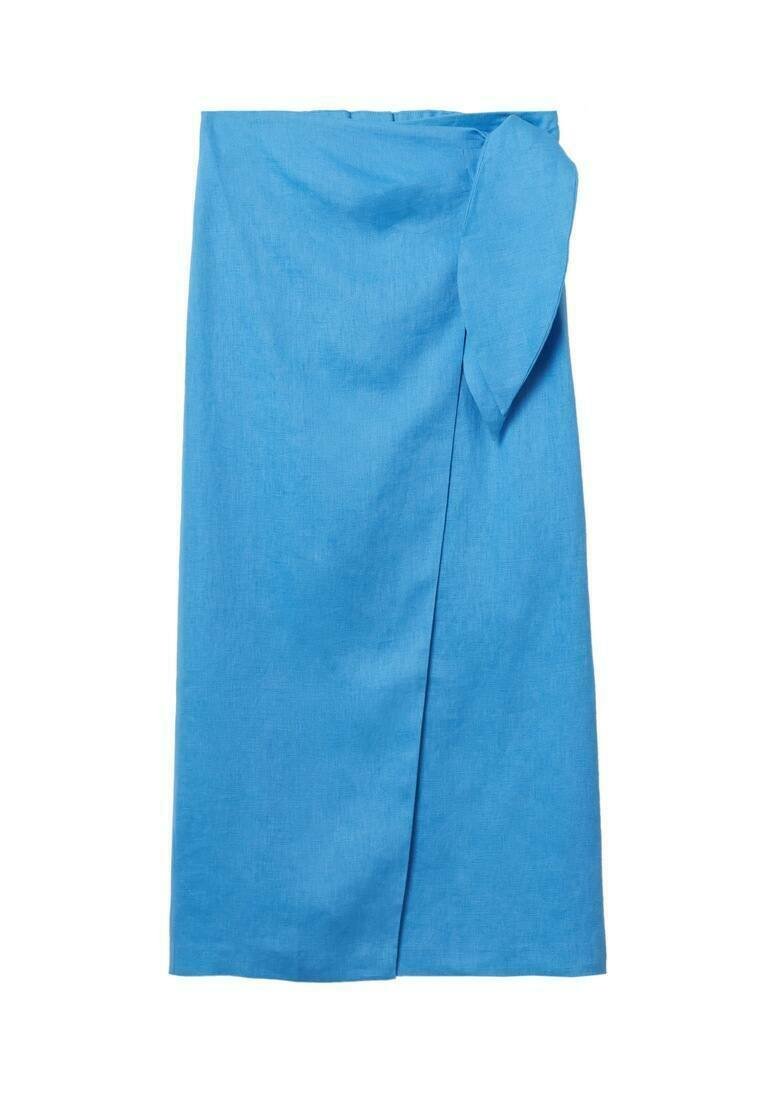 Mango A-lijn rok turquoise Mango A-lijn rok turquoise