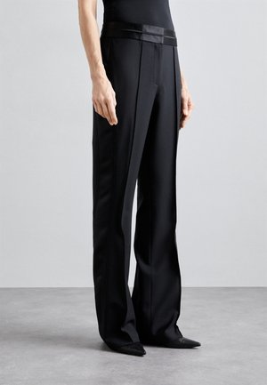 BOOTCUT - Pantalon classique - black