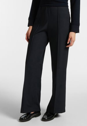 GAMBA LARGA CON ZIP SU LFIANCO - Stoffhose - blu