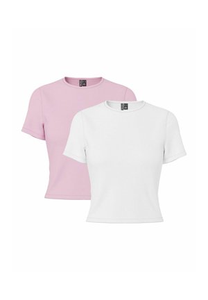 PCAMELIA TEE 2-PACK - Pamata T-krekls - roseate spoonbill
