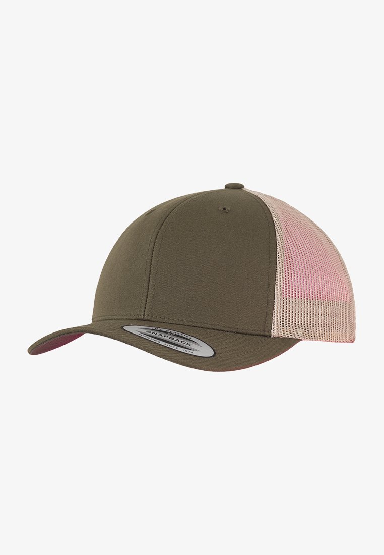 Flexfit RETRO TRUCKER 2-TONE - Cap - mossgreen/khaki