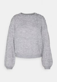 VILA Pullover - mottled light grey