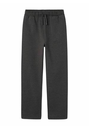 STRAIGHT FIT - Träningsbyxor - dark grey melange
