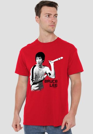 BRUCE LEE NUNCHUCKS - T-Shirt print - red