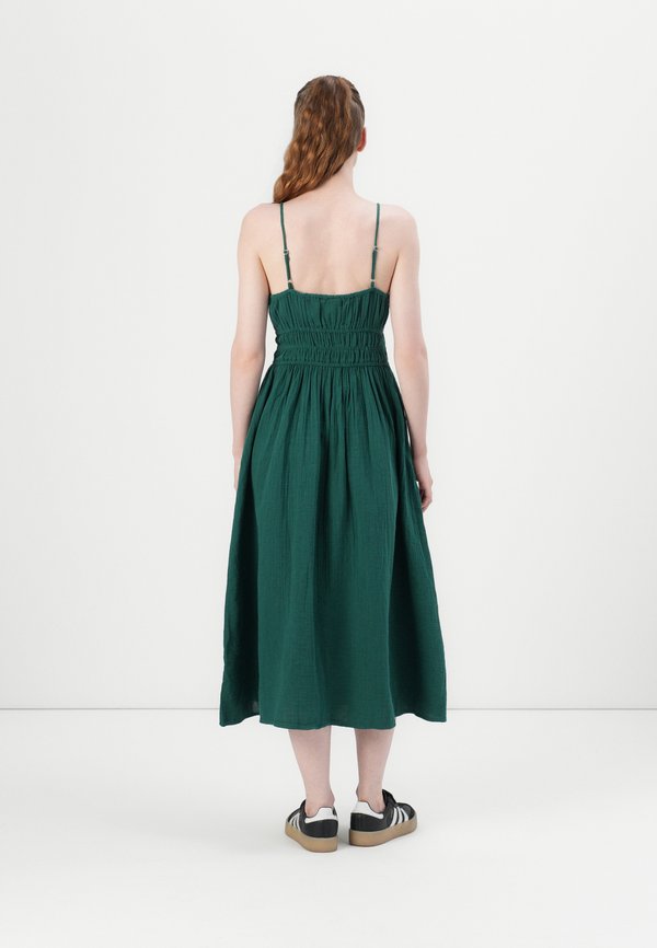 TIE FRONT MAXI  - Day dress - rain forest2