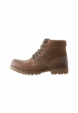 REGULAR FIT - RUGGED - Botine cu șireturi - brown