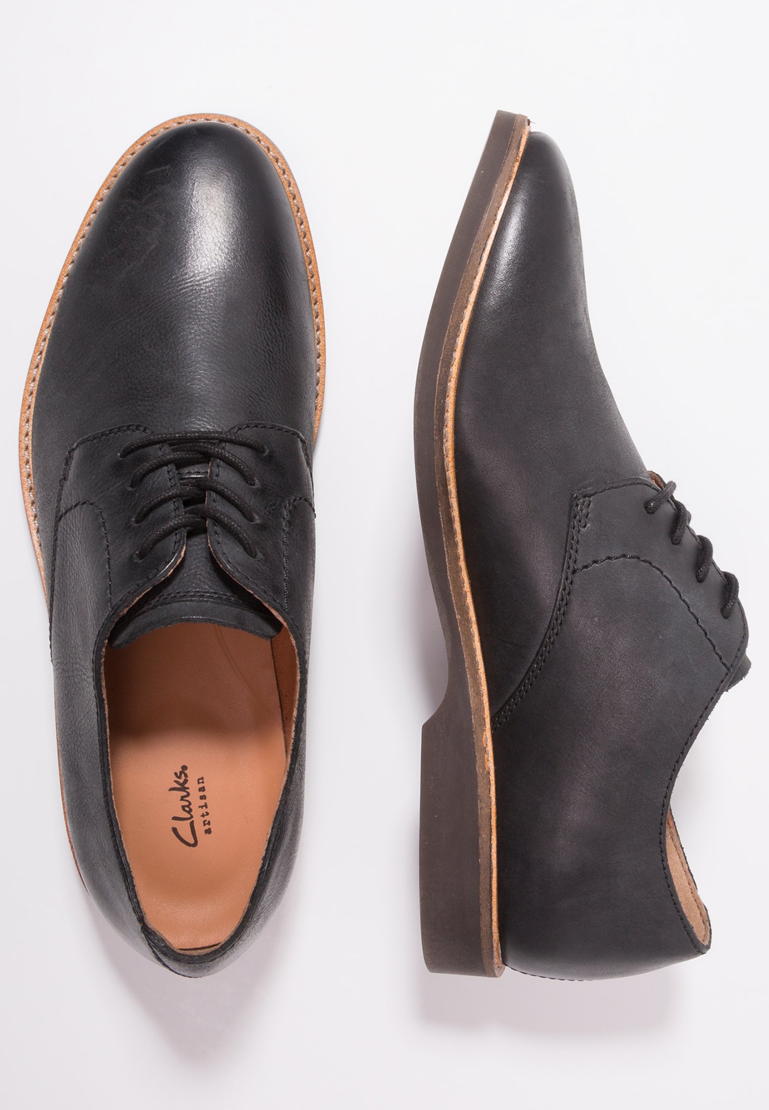 clarks atticus lace black