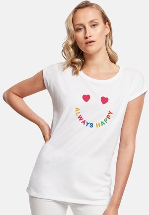ROLL UP ALWAYHA - Print T-shirt - white