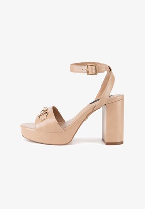 Nine West, NINE WEST SANDALS WOMEN'S BEIGE R25SS04320 - Sandalen met hoge hak - beige