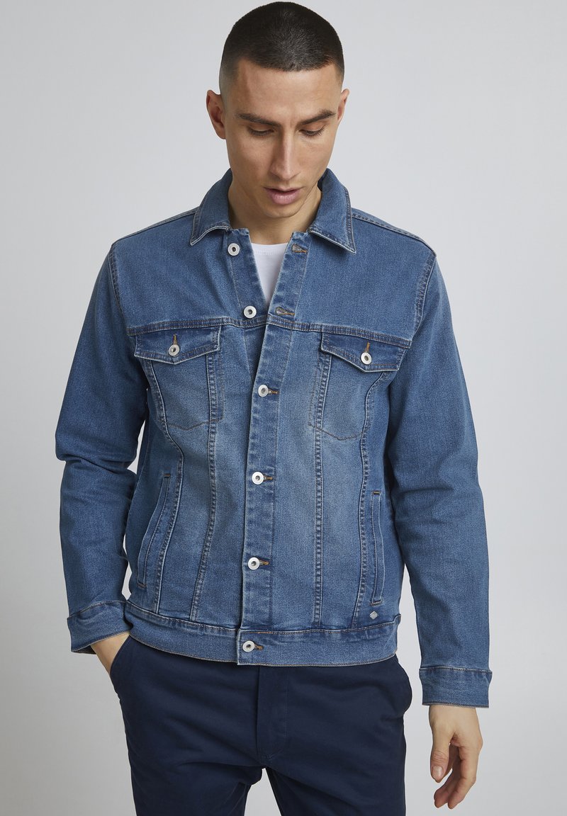 Solid - Jeansjacka - middle blue denim, Förstora