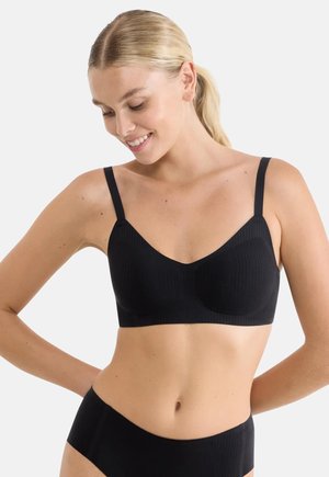 FEEL PURE SOFT BRA - Bustier - black