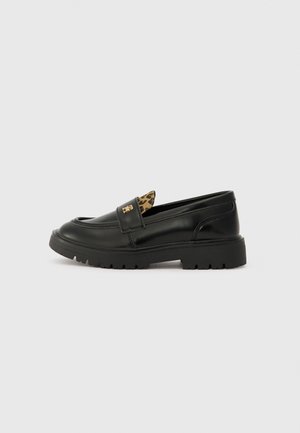 AMELIE UNISEX - Slip-ons - black/beige