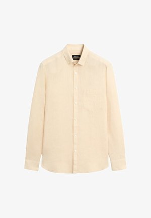 Massimo Dutti, REGULAR FIT 100% LINEN PATCH POCKET SHIRT - Camicia - mottled orange