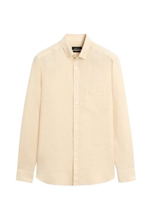 Massimo Dutti, REGULAR FIT 100% LINEN PATCH POCKET SHIRT - Camicia - mottled orange