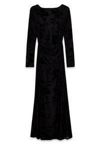 LONG SLEEVE OPEN BACK - Maksi garuma kleita - black