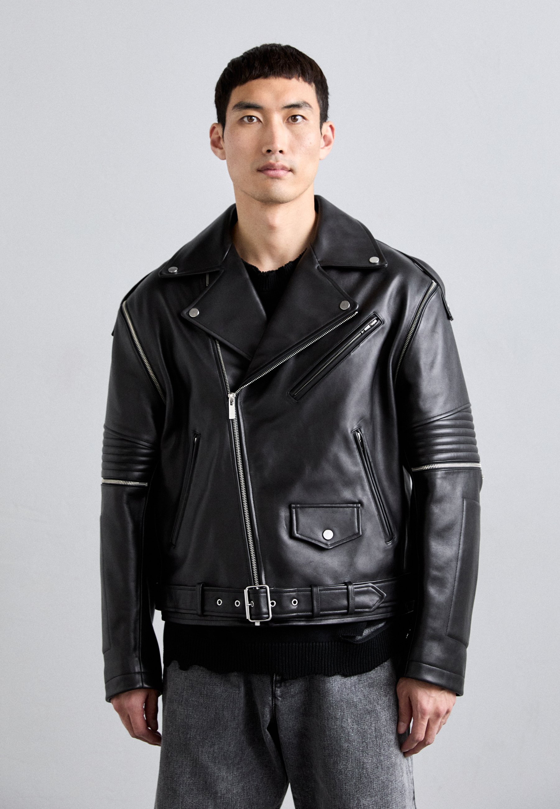 Helmut Lang ASTRO BIKER VERONA - Leather jacket - black 