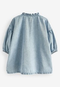 Next RUFFLE COLLAR - Denimové šaty - blue denim