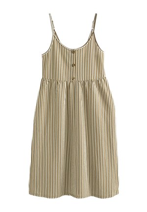 Next TALL  REGULAR FIT - Jersey dress - khaki green white