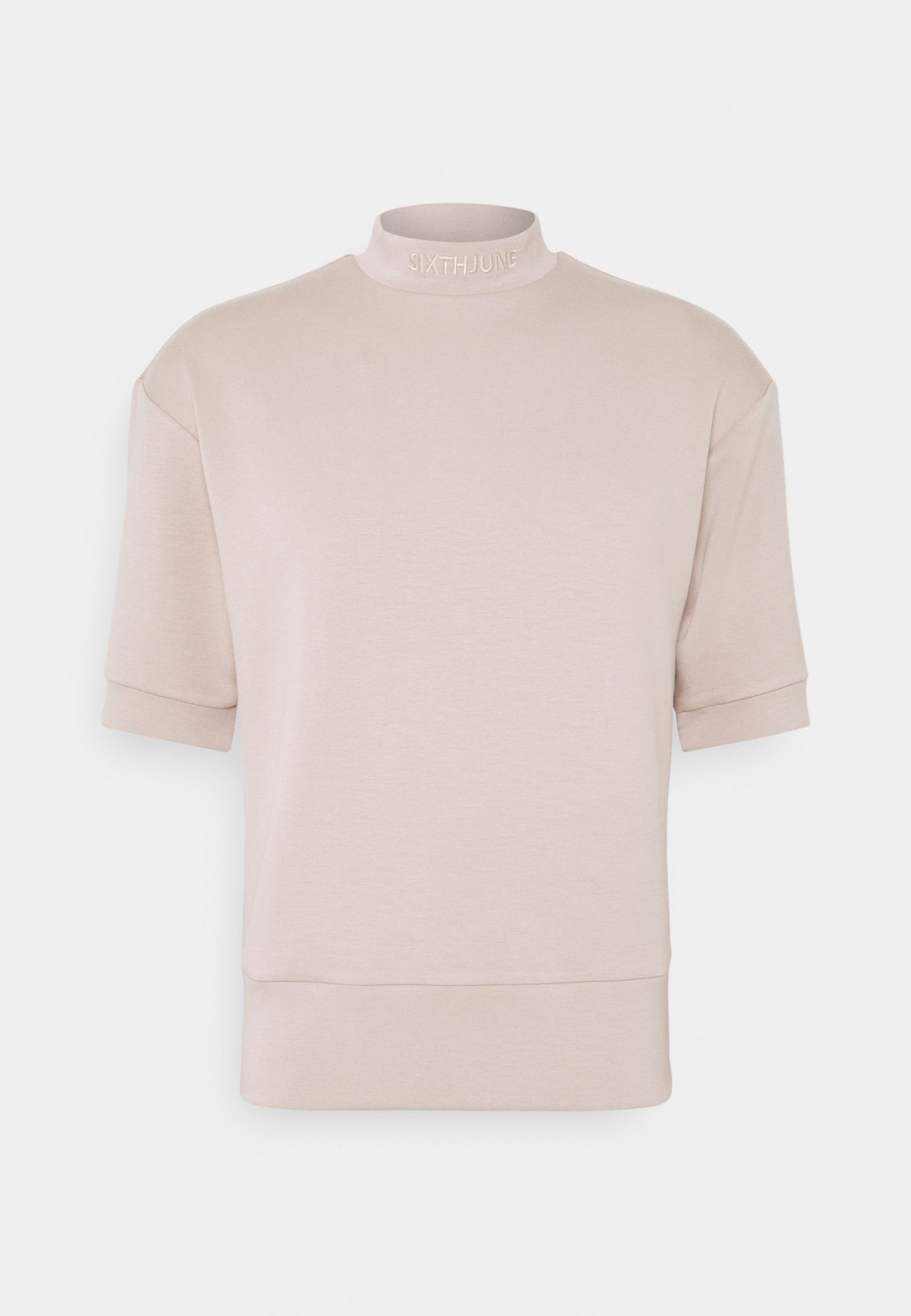 high neck oversized t shirt