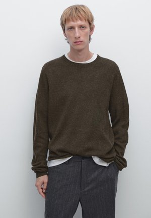 Massimo Dutti Striktrøje - khaki