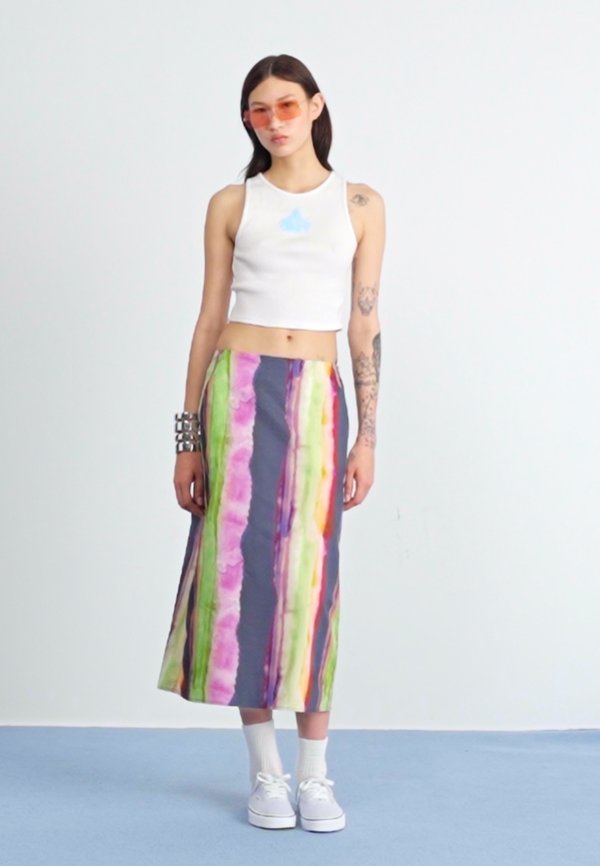 MIDORI SLIP SKIRT - Maxi skirt - multi2